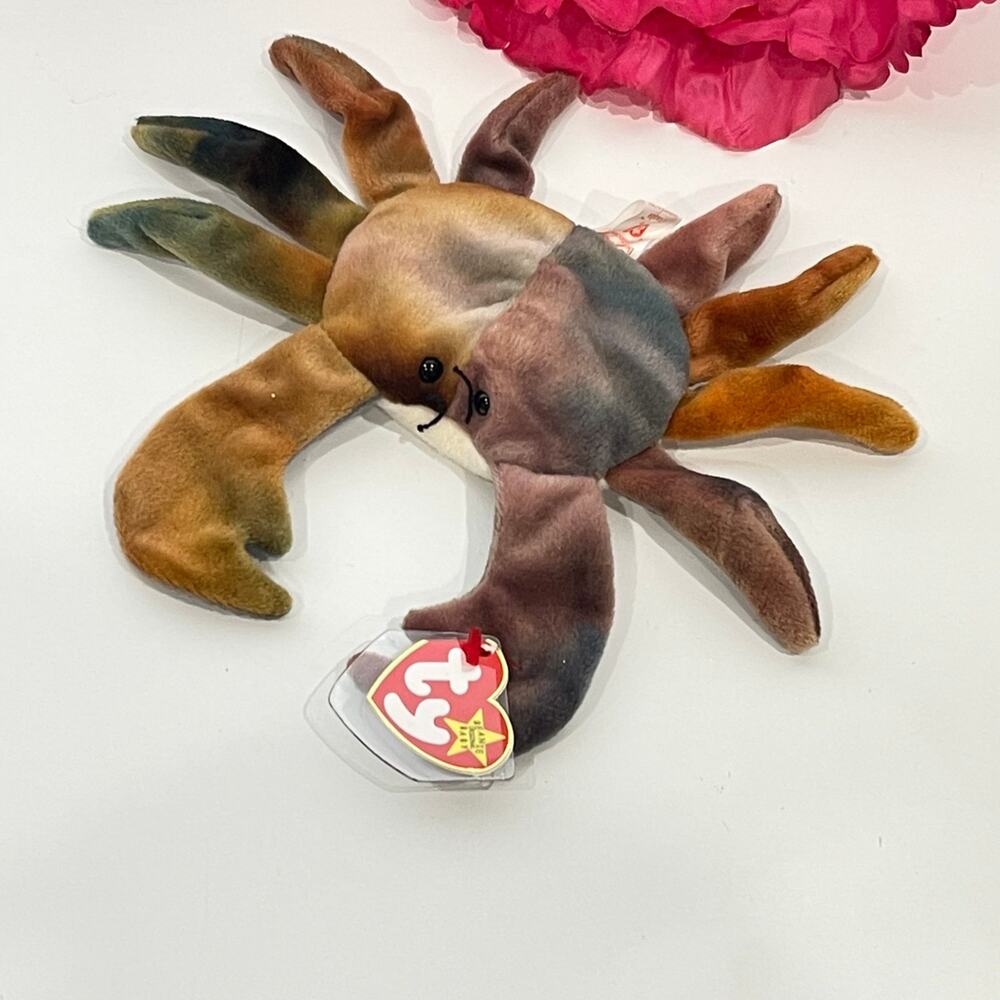 Ty Beanie Baby - CLAUDE the crab from 1996 – RARE RETIRED EXCELLENT conditions